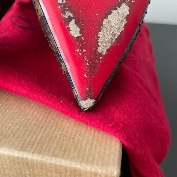 Christian Louboutin pigalle follies python leopard print size 39.5 sized pumps - Picture 6 of 12